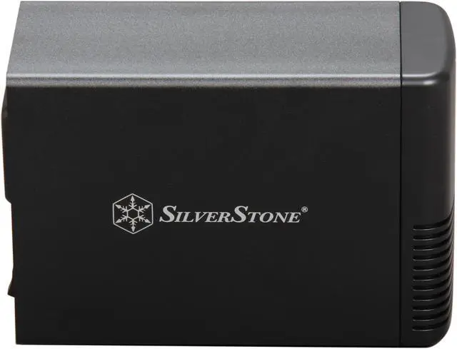 Alt view image 3 of 5 - SilverStone DS321B Aluminum / Plastic 3.5" Black SATA USB 3.0 Dual Bay External Enclosure