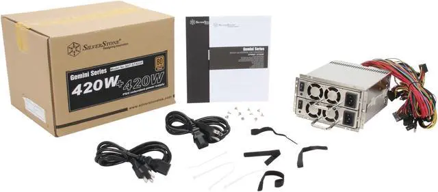 Alt view image 6 of 6 - SilverStone ST42GF 24Pin 420W Redundant Server Power Supply - 80 PLUS Bronze