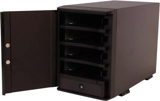 Alt view image 5 of 6 - Teratrend TowerStor TS431U Aluminum + SECC 3.5" Black SATA I/II/III USB 3.0 & eSATA 4-Bay External HDD Enclosure