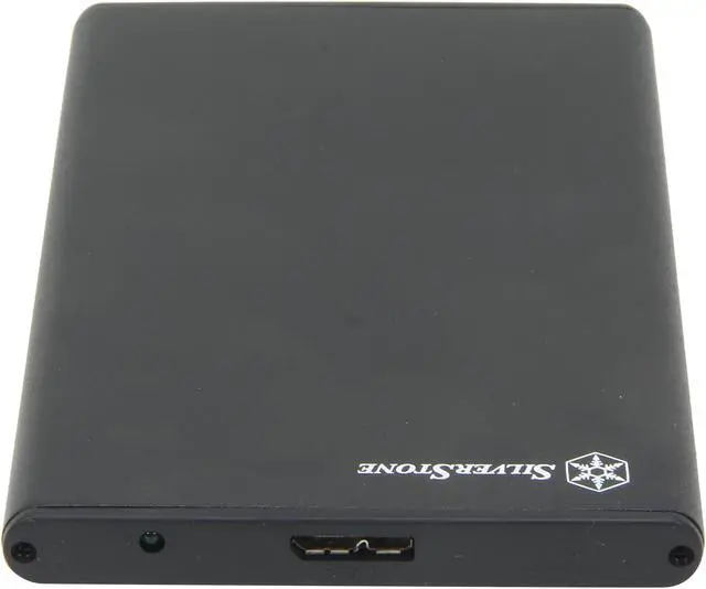 Alt view image 4 of 5 - SilverStone TS10 Aluminum / Plastic 2.5" Black SATA I/II/III USB 3.0 7mm 2.5" SSD/HDD USB 3.0 Super Speed Enclosure