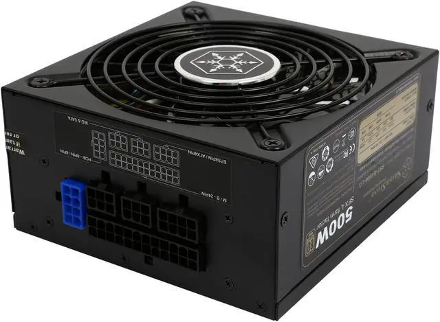 Alt view image 5 of 7 - SILVERSTONE SX500-LG 500W SFX-L 80 PLUS GOLD Certified Full Modular Active PFC Power Supply, Silent running 120mm fan with 18dBA minimum (SX500-LG V2.0)