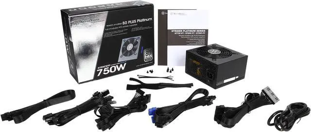 Alt view image 8 of 7 - SilverStone Strider Platinum series PS-ST75F-PT 750 W ATX12V / EPS12V 80 PLUS PLATINUM Certified Full Modular Active PFC Power Supply