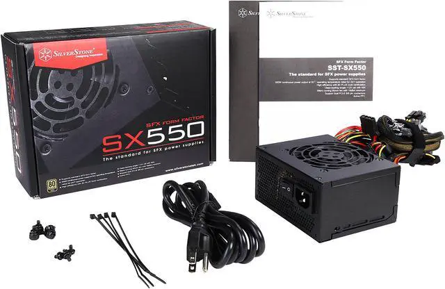 Alt view image 7 of 7 - SilverStone SFX Series SST-SX550 500 W SFX 80 PLUS GOLD Certified Active PFC Power Supplies