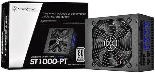 Alt view image 5 of 5 - SilverStone Strider Platinum series SST-ST1000-PT 1000 W ATX12V / EPS12V 80 PLUS PLATINUM Certified Active PFC Power Supply