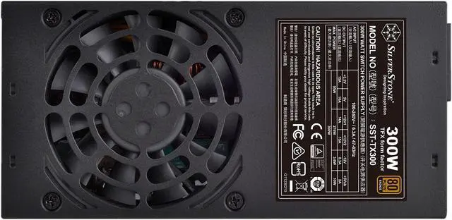 Alt view image 9 of 10 - SilverStone SST-TX300 300 W TFX (Compatible with ATX12V v2.4) 80 PLUS BRONZE Certified Active PFC Power Supply