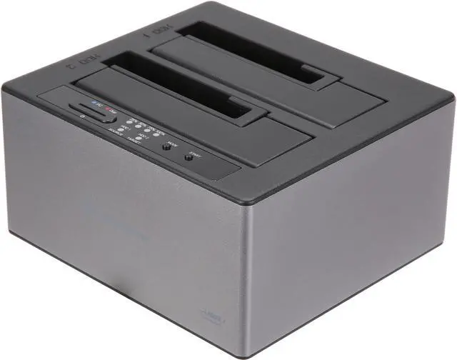 Main image of SilverStone SST-TS12C Aluminum Body, High Quality Metal, Plastic-ABS Cover Black SATA I / II / III USB 3.1 Gen 2 up to 10 Gb/s (Compatible with USB 3.1 Gen 1 / 2.0 / 1.1) External Hard Drive Docking Station