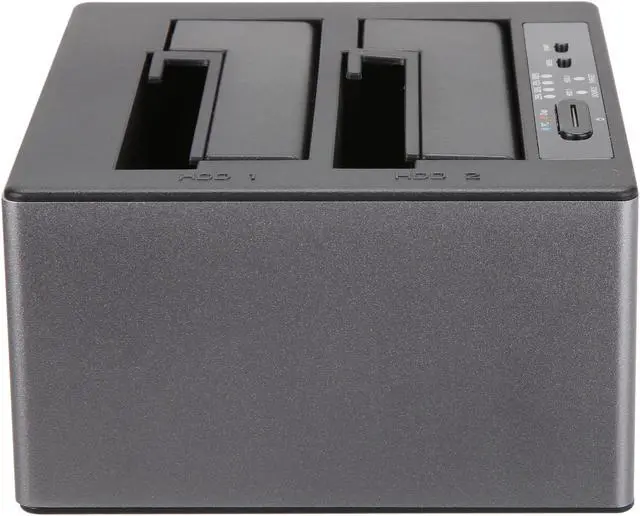 Alt view image 3 of 7 - SilverStone SST-TS12C Aluminum Body, High Quality Metal, Plastic-ABS Cover Black SATA I / II / III USB 3.1 Gen 2 up to 10 Gb/s (Compatible with USB 3.1 Gen 1 / 2.0 / 1.1) External Hard Drive Docking Station