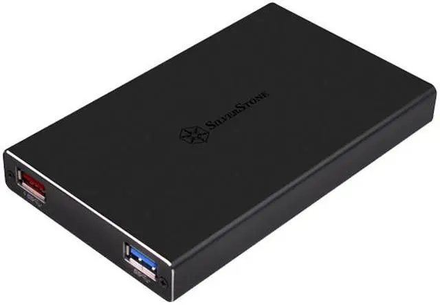 Alt view image 2 of 5 - SilverStone SST-TS15B Aluminum 2.5" Black SATA I/II/III USB 3.1 External Enclosure