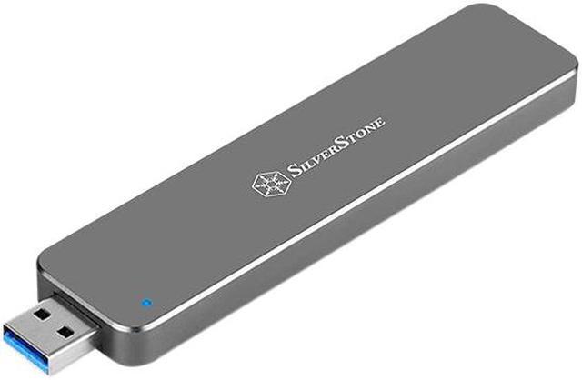 Alt view image 3 of 8 - SilverStone SST-MS09C M.2 SATA External SSD Enclosure with USB 3.1 Gen 2