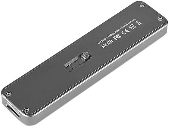 Alt view image 5 of 8 - SilverStone SST-MS09C M.2 SATA External SSD Enclosure with USB 3.1 Gen 2