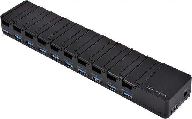 Main image of SilverStone UC04-PRO 60W 10 Port USB 3.1 Charging and Date Transfer Station