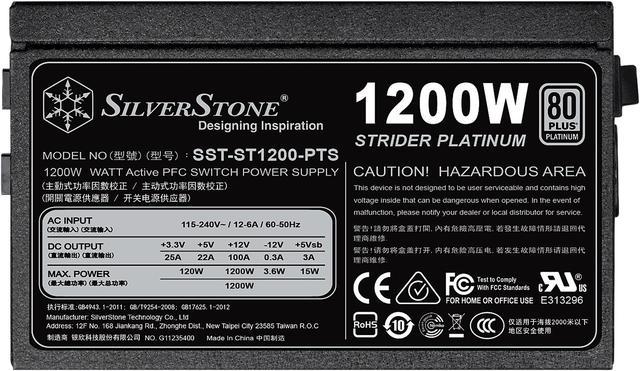 SilverStone Strider Platinum series SST-ST1200-PTS 1200 W
