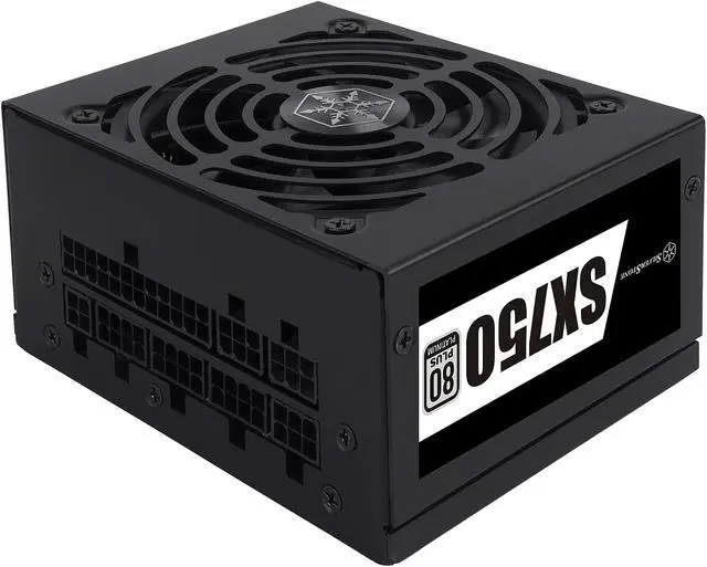 Alt view image 2 of 20 - SilverStone SX750 Platinum SST-SX750-PT 750 W SFX 80 PLUS PLATINUM Certified Full Modular Active PFC Power Supply