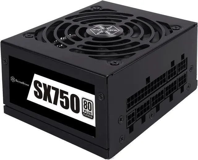 Alt view image 4 of 20 - SilverStone SX750 Platinum SST-SX750-PT 750 W SFX 80 PLUS PLATINUM Certified Full Modular Active PFC Power Supply