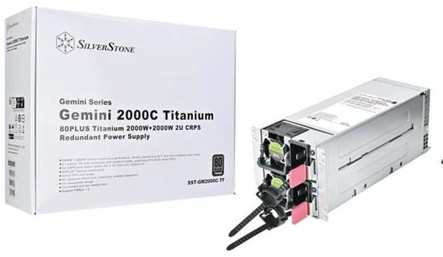 Alt view image 7 of 8 - SilverStone PS-GM2000C-TF Gemini 2000Cx Titanium 80PLUS Titanium 2000W+2000W 2U CRPS Redundant Power Supply