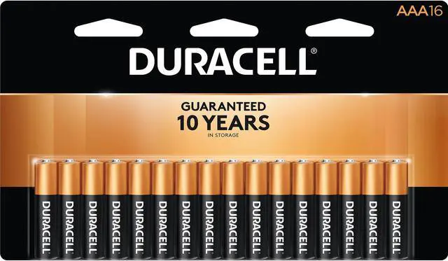 Main image of Duracell MN2400B16ZCT CopperTop Battery For Smoke Alarm, Flashlight, Lantern, Calculator, Pager, Door Lock, Camera, Recorder, Radio, CD Player, Medical Equipment - AAA - Alkaline - 192 / Carton