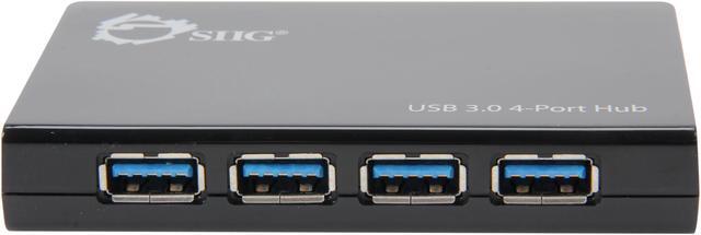 Alt view image 2 of 6 - SIIG JU-H40512-S1 USB 3.0 4-Port Hub