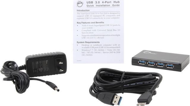 Alt view image 5 of 6 - SIIG JU-H40512-S1 USB 3.0 4-Port Hub