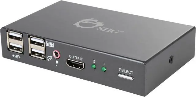 Main image of SIIG CE-KV0011-S1 2x1 USB HDMI KVM Switch