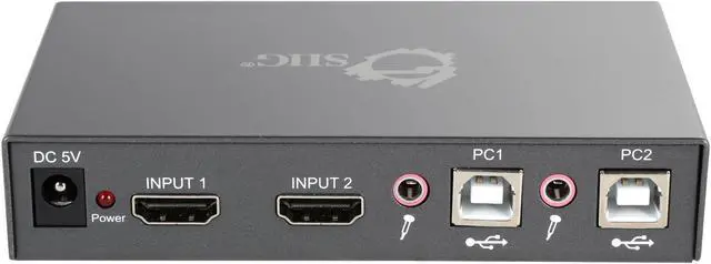 Alt view image 4 of 6 - SIIG CE-KV0011-S1 2x1 USB HDMI KVM Switch