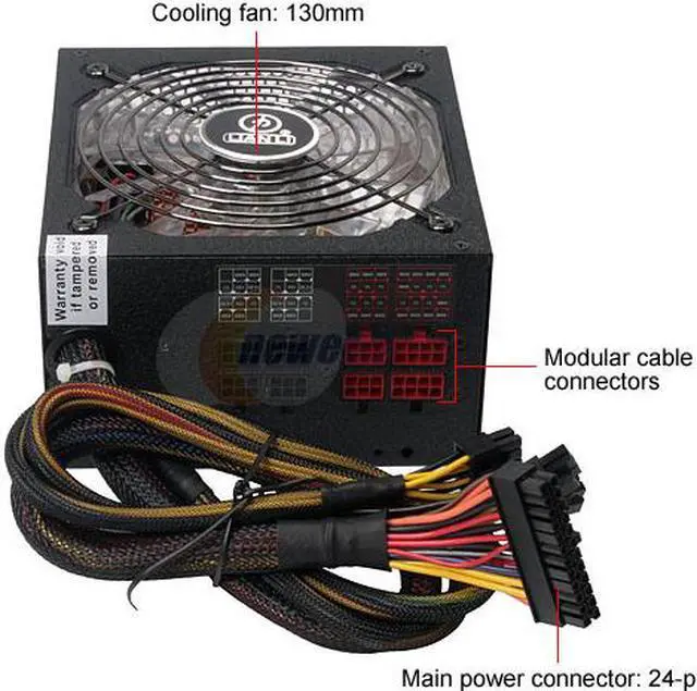 Alt view image 4 of 11 - LIAN LI PS-S850GE 850 W ATX12V 2.3 / EPS12V 2.91 SLI Ready CrossFire Ready 80 PLUS BRONZE Certified Modular Active PFC Power Supply
