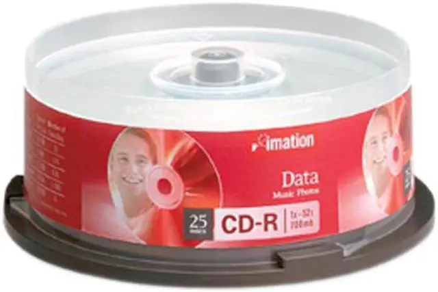 Alt view image 2 of 2 - imation 700MB 52X CD-R 25 Packs Spindle Media Model 17333