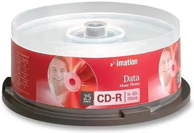 Main image of imation 700MB 52X CD-R 25 Packs Spindle Media Model 17333