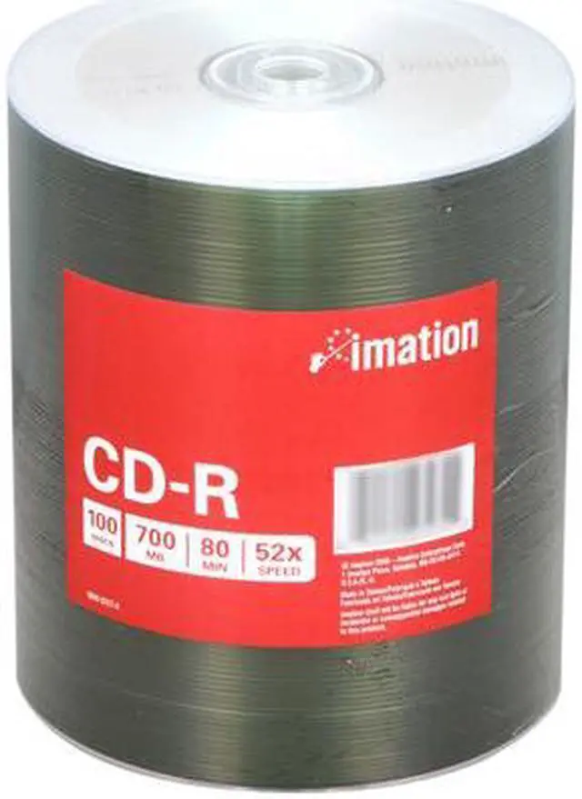 Main image of imation 700MB 52X CD-R 100 Packs Disc Model 27274