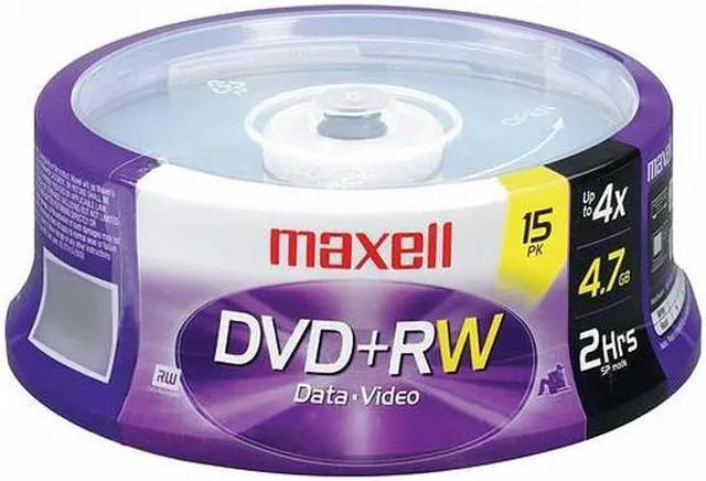 Main image of maxell DVD+RW 15 Packs Disc Model 634046