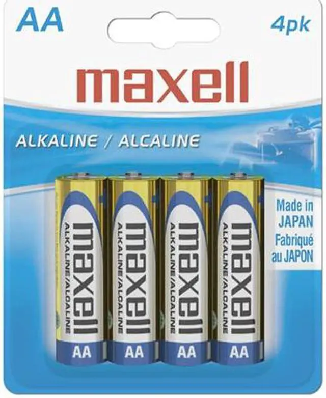 Main image of Maxell LR6 4BP AA Gold Series Alkaline Battery Retail Pack - 4 Pack