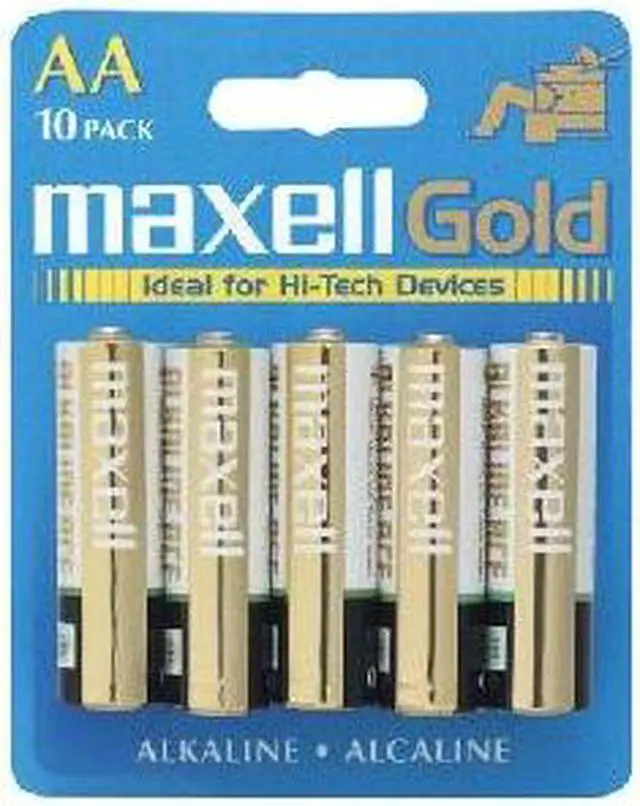 Main image of maxell 723410 10-pack AA Alkaline Batteries