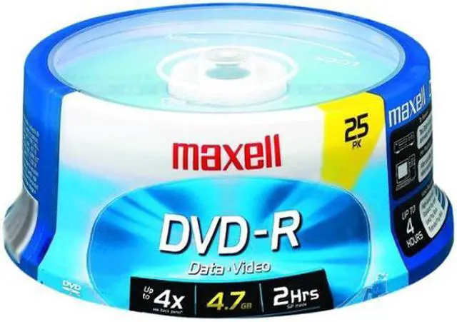 Main image of maxell 4.7GB 16X DVD-R 25 Packs Spindle Disc Model 635052/638010