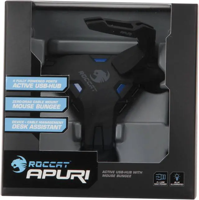 Alt view image 8 of 8 - ROCCAT Apuri Active USB Hub With Mouse Bungee