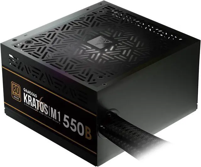 Main image of Gamdias KRATOS M1-550B GD-KRATOS M1-550B w/o RGB 550 W ATX12V v2.2 80 PLUS BRONZE Certified Non-Modular Active PFC Power Supply - OEM