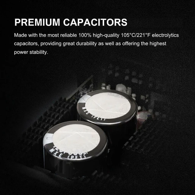 Alt view image 8 of 20 - Gamdias HELIOS P2-1000G 1000 W ATX 3.1 Compatible 80 PLUS GOLD Certified Full Modular APFC with PF value of 0.99 PFC Power Supply