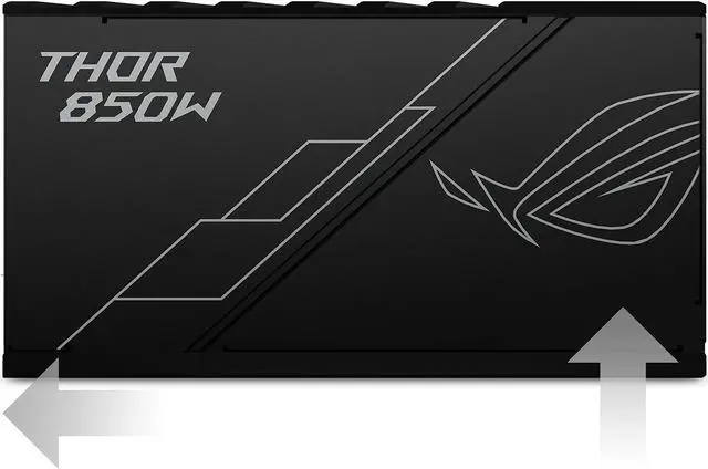 Alt view image 6 of 7 - ASUS ROG Thor 850 80+ Platinum 850W Fully Modular RGB Power Supply with LIVEDASH OLED Panel and 10 Year Warranty