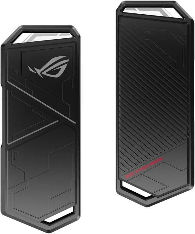 Alt view image 4 of 7 - ASUS ROG STRIX Arion Aluminum Alloy M.2 NVMe SSD External Portable Enclosure Case Adapter, USB 3.2 Gen 2 Type-C (10 Gbps), USB-C to C and USB-C to A Cables, Fits PCIe 2280/2260/2242/2230 M Key/B+M Key