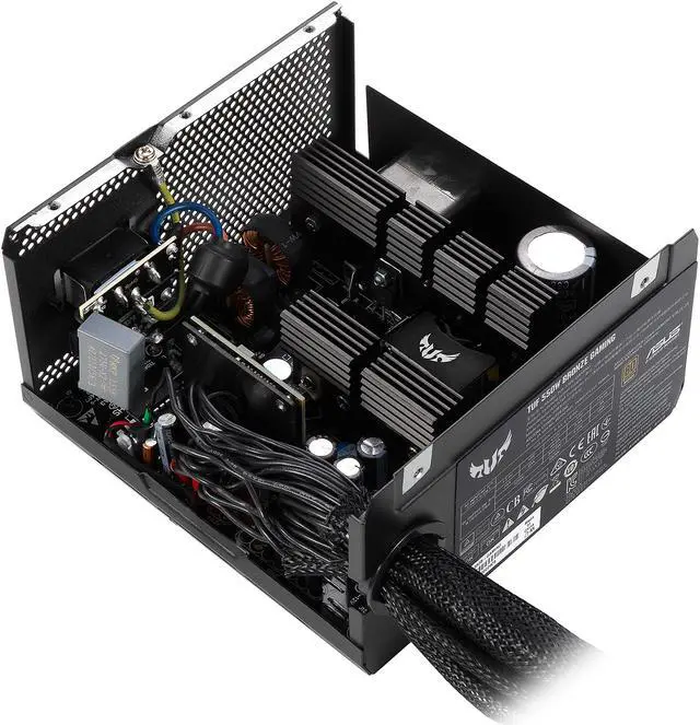 Alt view image 4 of 8 - ASUS TUF GAMING 550W Bronze PSU, Power Supply, Axial-tech Fan Design, Dual Ball Fan Bearings, 0dB Technology, 80 PLUS Bronze Certification, 80cm 8-pin CPU Connector, 6-year Warranty