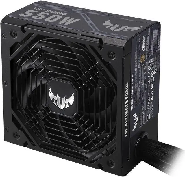 Alt view image 3 of 8 - ASUS TUF GAMING 550W Bronze PSU, Power Supply, Axial-tech Fan Design, Dual Ball Fan Bearings, 0dB Technology, 80 PLUS Bronze Certification, 80cm 8-pin CPU Connector, 6-year Warranty