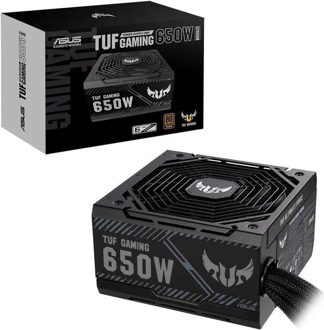 Alt view image 7 of 8 - ASUS TUF GAMING 650W Bronze PSU, Power Supply, Axial-tech Fan Design, Dual Ball Fan Bearings, 0dB Technology, 80 PLUS Bronze Certification, 80cm 8-pin CPU Connector, 6-year Warranty
