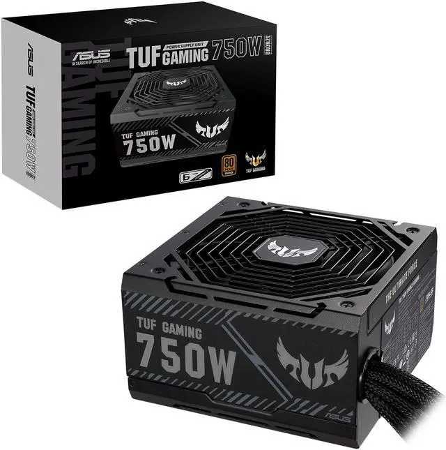 Alt view image 7 of 8 - ASUS TUF GAMING 750W Bronze PSU, Power Supply, Axial-tech Fan Design, Dual Ball Fan Bearings, 0dB Technology, 80 PLUS Bronze Certification, 80cm 8-pin CPU Connector, 6-year Warranty