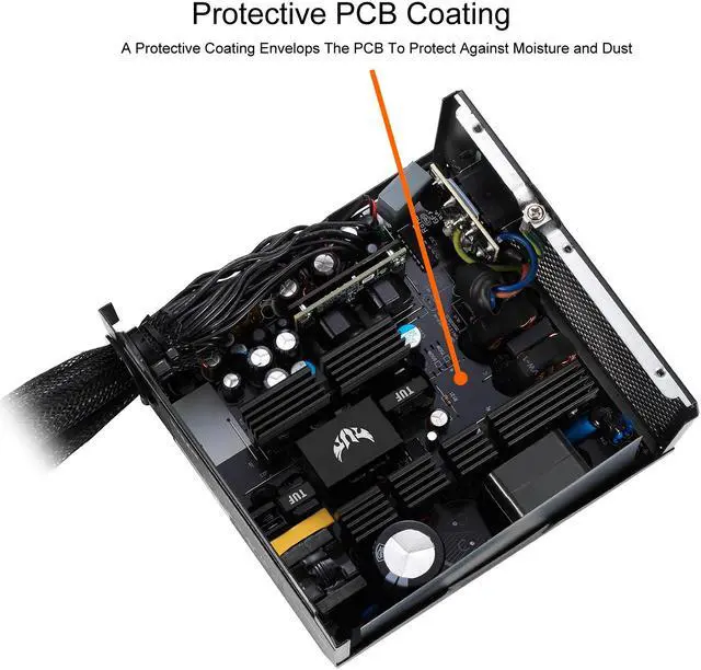 Alt view image 5 of 8 - ASUS TUF GAMING 750W Bronze PSU, Power Supply, Axial-tech Fan Design, Dual Ball Fan Bearings, 0dB Technology, 80 PLUS Bronze Certification, 80cm 8-pin CPU Connector, 6-year Warranty