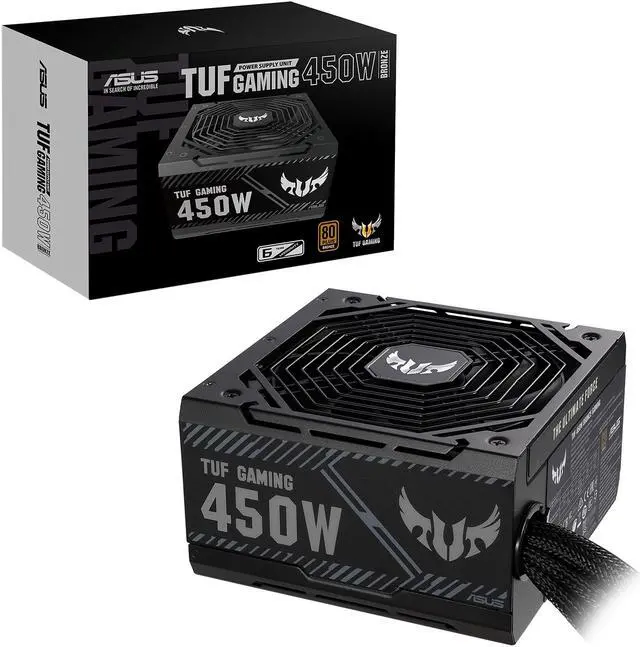 Alt view image 7 of 8 - ASUS TUF GAMING 450W Bronze PSU, Power Supply (Axial-tech Fan Design, Dual Ball Fan Bearings, 0dB Technology, 80 PLUS Bronze Certification, 80cm 8-pin CPU Connector, 6-year Warranty)