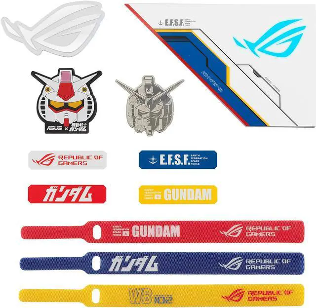 Alt view image 9 of 9 - ASUS ROG STRIX 850W GUNDAM EDITION PSU, (Limited Edition, ROG Heatsinks, Axial-tech Fan Design, Dual Ball Fan Bearings, 0dB Technology, 80 PLUS Gold Certification, Fully Modular Cables) Power Supply