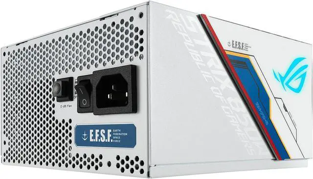 Alt view image 5 of 9 - ASUS ROG STRIX 850W GUNDAM EDITION PSU, (Limited Edition, ROG Heatsinks, Axial-tech Fan Design, Dual Ball Fan Bearings, 0dB Technology, 80 PLUS Gold Certification, Fully Modular Cables) Power Supply