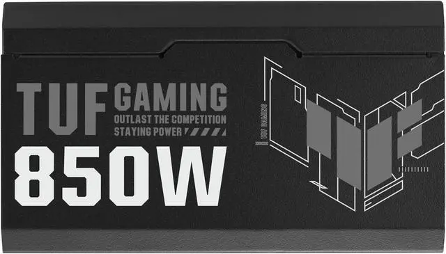 Alt view image 6 of 14 - ASUS TUF Gaming 850W Gold (850 Watt, ATX 3.0 Compatible, Fully Modular Power Supply, 80+ Gold, Military-grade Components, Dual Ball Bearing, Axial-tech Fan, PCB Coating)