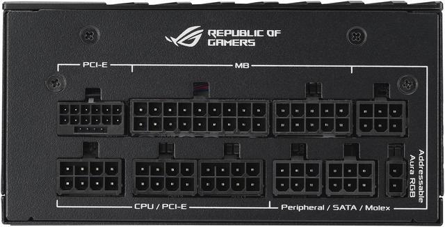 Alt view image 4 of 14 - ASUS ROG Loki SFX-L 850W Platinum (Fully Modular Power Supply, 80+ Platinum, 120mm PWM ARGB Fan, Aura Sync, ATX 3.0 Compatible, PCIe 5.0 Ready)