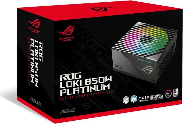 Alt view image 13 of 14 - ASUS ROG Loki SFX-L 850W Platinum (Fully Modular Power Supply, 80+ Platinum, 120mm PWM ARGB Fan, Aura Sync, ATX 3.0 Compatible, PCIe 5.0 Ready)