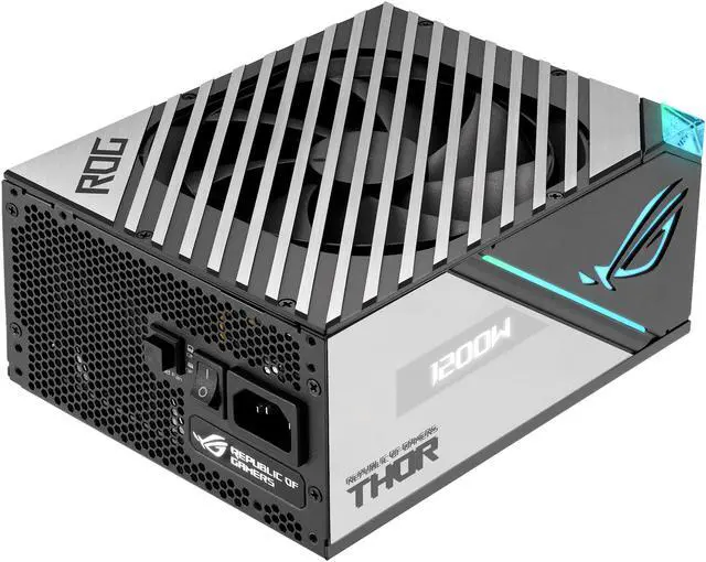 Alt view image 10 of 18 - ASUS ROG Thor 1200W Platinum II (1200 Watt, Fully Modular Power Supply, 80+ Platinum, Lambda A++ Certified, ROG heatsinks, 135mm PWM fan, 0dB Mode, OLED Panel, Sleeved Cables, Aura Sync)