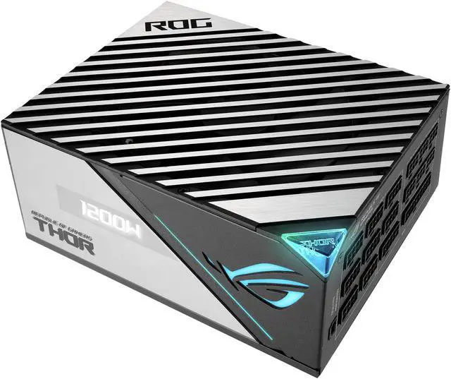 Alt view image 11 of 18 - ASUS ROG Thor 1200W Platinum II (1200 Watt, Fully Modular Power Supply, 80+ Platinum, Lambda A++ Certified, ROG heatsinks, 135mm PWM fan, 0dB Mode, OLED Panel, Sleeved Cables, Aura Sync)